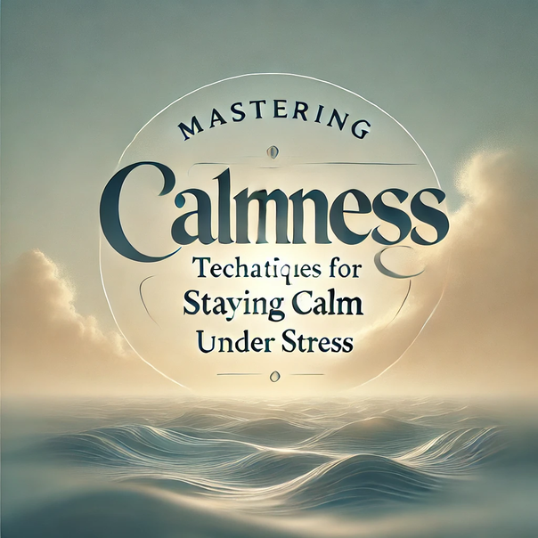 Stay Calm in stressful Situations.